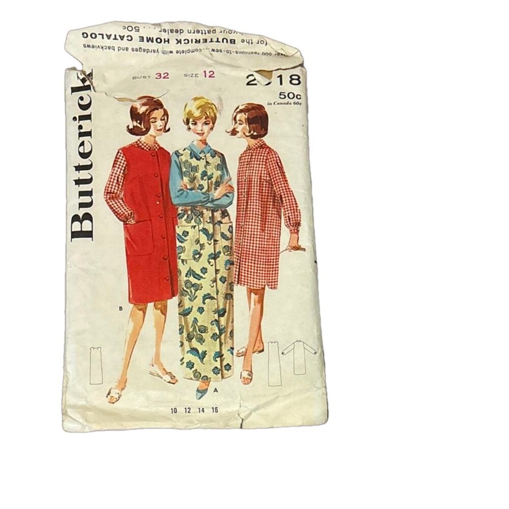 Vintage Butterick Sewing Pattern 2918 Size 12‎ Bust 32 Misses Shirt and Jumper